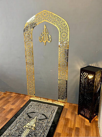Mehrab Wall Art for Prayer Area Room – Elegant Namaz Decor Piece