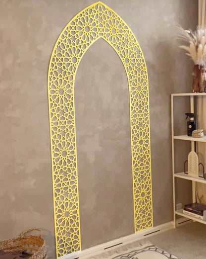 Mehrab Wall Art for Prayer Area Room – Elegant Namaz Decor Piece